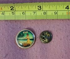 Vintage? Fiji made in New Zealand beach music scene souvenir travel lapel pin picture