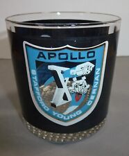 NASA Vintage Apollo 10 Space Program Cocktail Glass Stafford, Young, Cernan picture