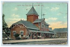 1913 Big Four Depot Train Station Delaware Ohio OH Posted Antique Postcard picture