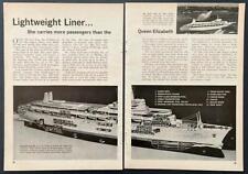 SS Canberra Lightweight Ocean Liner 1963 pictorial picture