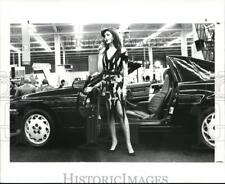 1986 Press Photo Debi Samuel from Detroit with Toyota Supra - cvb13848 picture