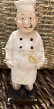VINTAGE DECORAMA SMOKING CHEF ENESCO CHALKWARE FIGURE WITHOUT CIGARETTES 6” C1 picture