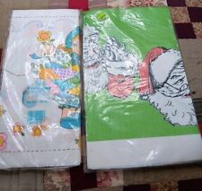 Vintage Tablecovers Paper Designs Holly Hobby Santa Clause Christmas Lot Of 2... picture