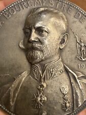 Adolphe Max Mayor Of Brussels / 1914, Les Vertus Civic & Medal WW1 picture