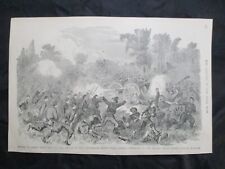 1884 Civil War Print - Battle of Bakers Creek, Mississippi - I COMBINE SHIPPING picture