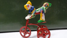 Miniature Circus Clown on Tricycle Acrobatic 1 3/4
