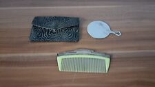 Antique set Comb with metal mirror 1900s Europe picture