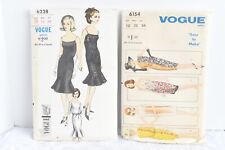 Vintage Vogue 6228 Evening Dress & 6154 One Piece Dress Patterns Size 12 UNCUT picture