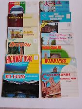 13 Vintage Postcard Souvenir Folders United States And One Canada 60s And 70s  picture