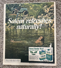 1973 Salem Cigarettes Newspaper Print Ad - Lake River Swim picture
