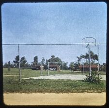 1970s Dirt Road Country Basketball Court Farm Vtg 35mm Photo Slide picture