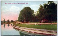Postcard - Fall Creek Boulevard - Indianapolis, Indiana picture
