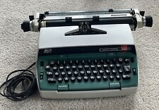 Vtg 1970s SCM Smith-Corona 250 Electric Typewriter Green and Beige colors Works picture