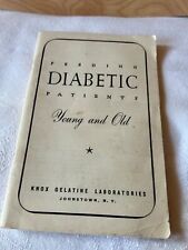Vtg 1947 Knox Gelatin Laboratories Feeding Diabetic Patients Young & Old Booklet picture