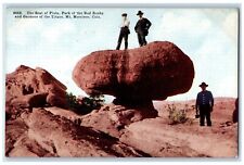 c1910's Seat Pluto Park Red Rocks Gardens Titans Mt Morrison Colorado Postcard picture