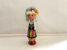 Vintage Scandinavian Wood Doll Handmade Norway Sweden picture