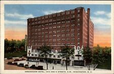 Ambassador Hotel ~ Washington DC ~ 1936 THIRD WORLD POWER slogan cancel picture