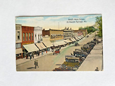 1920s Antique Vintage Postcard EL DORADO SPRINGS MO South Main St FORD MODEL T's picture