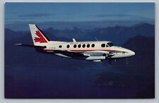 Beechcraft King Air 100 C-GPCB Airplane Pacific Coastal Airlines Vtg Postcard P6 picture