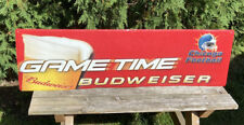 Budweiser Game Time Chicago Bears Football NFL Metal Sign (39 X 11.5) picture