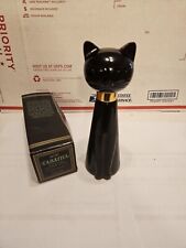 Vintage Avon Black Cat Bottle Tabatha  Cotillion Scent Decor Glass Bottle Spray picture