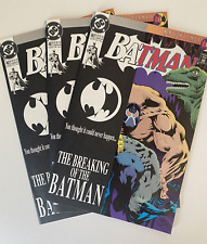 Batman #497 Bane Breaks Batman's back DC Comics 1993 - Lot of 3 - Knightfall picture
