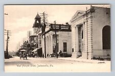 Jacksonville FL-Florida, West Forsyth Street, Antique Souvenir Vintage Postcard picture