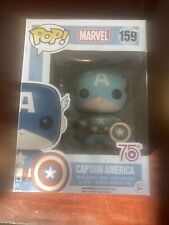 Funko Pop Captain America #159 Amazon Sepia 75th Anniversary Damaged Box NEW picture