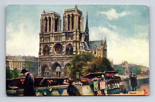 Cathedral of Notre Dame Cathedral Paris France Raphael Tuck's Oilette Postcard picture