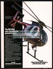 1989 McDONNELL DOUGLAS MD 500E Police Helicopter Photo AD 