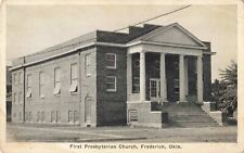 First Presbyterian Church Frederick Oklahoma OK c1930s Postcard picture
