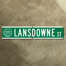 Boston Lansdowne Street marker road sign Fenway Park city seal one-sided 25x5 picture