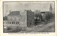 St. John's Congregation Buildings, St. Charles, Mo. Missouri Postcard picture