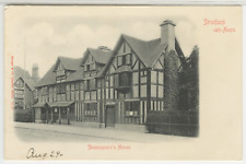 ENGLAND Postcard View Of Shakespeare's House - Stratford-On-Avon c1900s vtg 06 picture