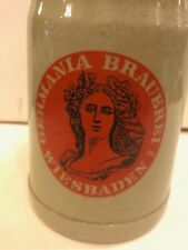 Vintage GERMANIA  Stoneware 0.5 L Beer Mug- Wiesbaden, Germany~ BW268 picture