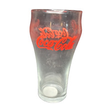 Classic Vintage Retro Coca Cola Coke Drinking Glass Red  Writing picture