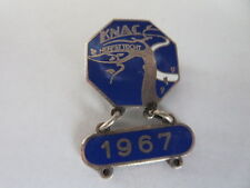 Vintage 1967 KNAC Herfsttocht Rally Race Car Pin Badge European  picture