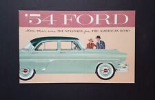 1954 Ford Car Brochure Mainline Customline Crestline Fordor Tudor Skyliner picture