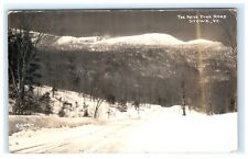 1940 The Nose Dive Road Stowe VT Vermont Early RPPC Postcard View picture