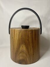 Vintage MCM Faux Wood Grain Ice Bucket. Excellent Condition 60’s-70’s picture