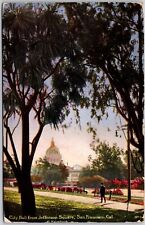 San Francisco California Jefferson Square Showing City Hall Postcard picture