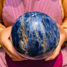6.16LB Natural Beautiful Blue Striped Ball Quartz Crystal Sphere Healing 1094 picture