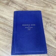 Masonic Code Of Montana 1927 Vintage Hardcover Constitution And Code Of Statutes picture