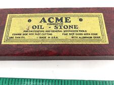 Vtg ACME Combination 8” oil-stone for Carpenters & General Mechanics Tools Box picture