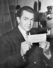 Marvin Miller Holding Check 1955 Photo - What would you do with a million dollar picture
