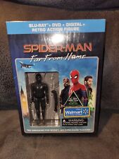 Spider-Man Far From Home Blu-ray/DVD w/Retro Action Figure Walmart Exclusive picture