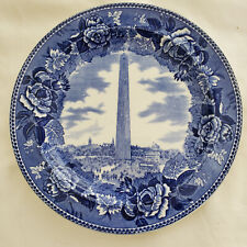 Boston Bunker Hill Monument Antique Wedgwood Plate -  9 1/4