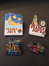 Trader Joe's Rose Parade Collectible Pin Lot Of 4 picture