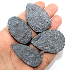 4 Pcs Natural Hematite Raw Face Collectible Druzy Crystal Mineral Reiki Specimen picture