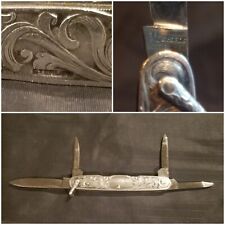 IXL GEORGE WOSTENHOLM Vintage Sterling Silver .925 Pocket / Pen Knife England picture